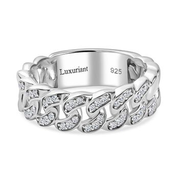 LUXURIANT SI-GH Labor Diamant Ring, 925 Silber rhodiniert - 0,25 ct.