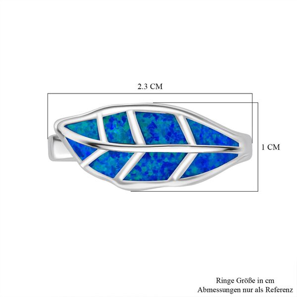 Simulierter blauer Opal Ring image number 6