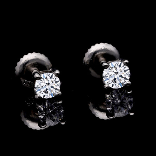 LUXURIANT DIAMOND- IGI zertifizierte SI-GH Labor Diamant Ohrringe- 0,50 ct. image number 2
