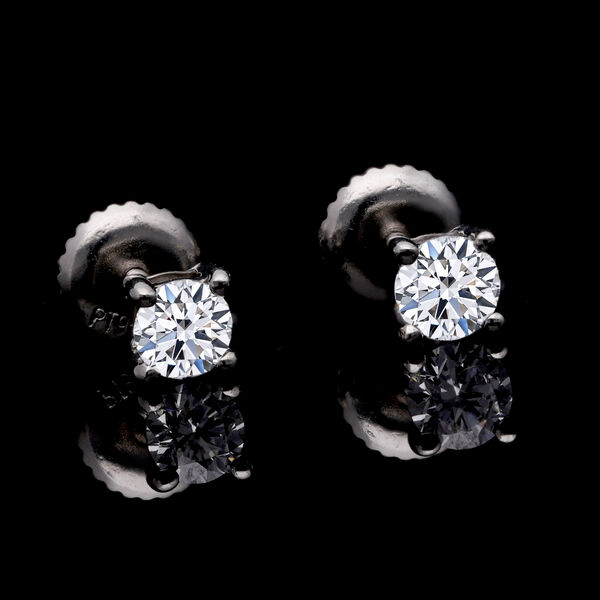 LUXURIANT IGI zertifizierte SI-GH Labor Diamant Ohrringe- 0,50 ct. image number 2