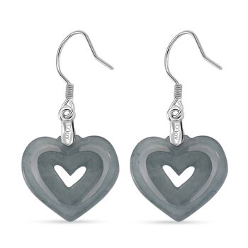 D'Joy Nat&uuml;rlicher Olmek Jadeit Ohrringe 925 Silber rhodiniert ca. 7.00 ct