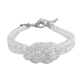 Weißer Kristall Armband ca. 20 cm Reines Messing