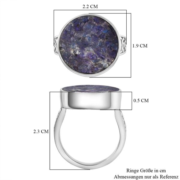 Tansanit-Matrix Ring Messing (Größe 20.00) ca. 8,15 ct image number 7