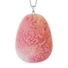 D'Joy Natürlicher Rosa Königsmuschel Perle Schmuckset ca. 50 cm 925 Silber rhodiniert ca. 0,00 ct.