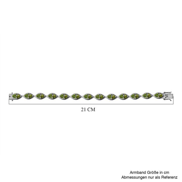 Peridot Armband ca. 20 cm 925 Silber rhodiniert ca. 13.30 ct image number 3