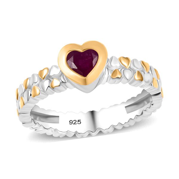 Zweifarbiger afrikanischer Rubin-Ring - 0,49 ct. image number 3