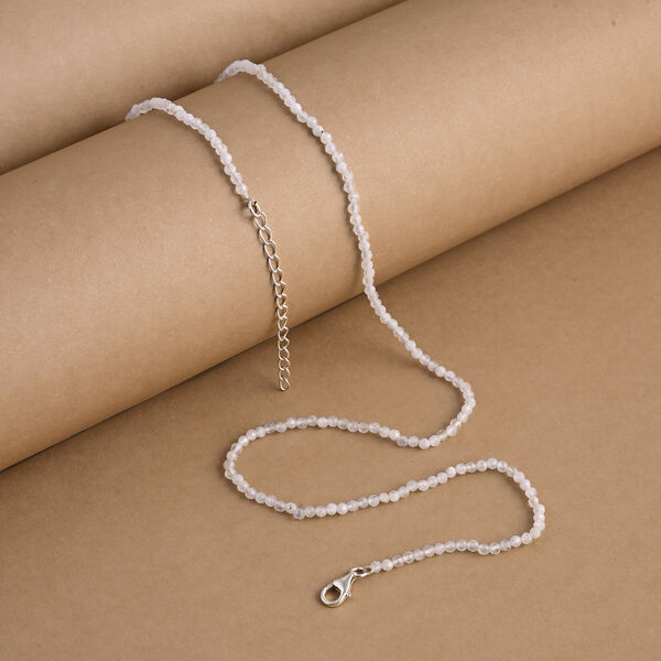 Regenbogen Mondstein 45+5cm Halskette - 30 ct. image number 1