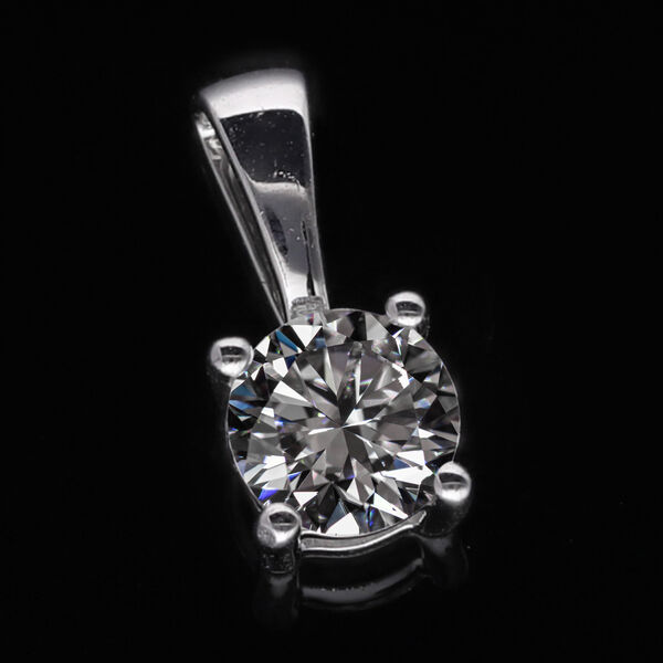 LUXORO IGI zertifizierter SI GH Labor Diamant Anhänger in 	585 Weißgold - 0,50 ct. image number 2