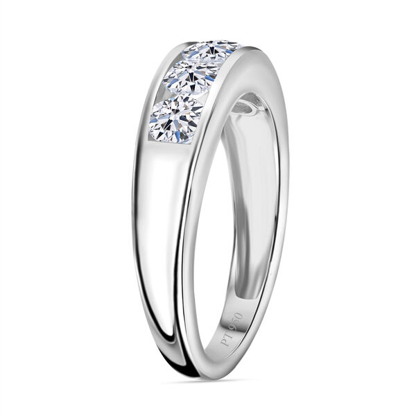 LUXURIANT IGI zertifizierter VS-EF Labor Diamant Ring in 950 Platin - 1,60 ct. image number 7