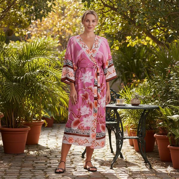   La Marey placement  print Brid  kimono image number 1