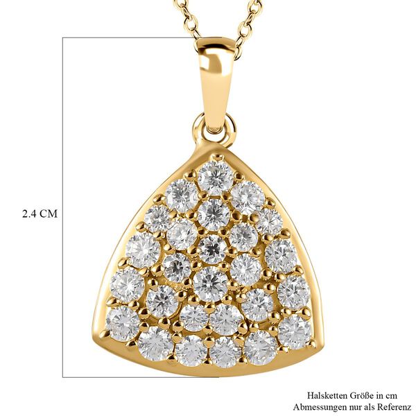 Moissanit Anh&auml;nger mit Kette - 1,21 ct. image number 6