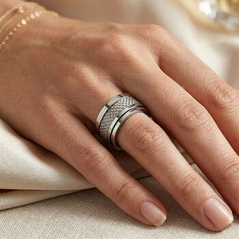 316L Edelstahl Ring (Gr&ouml;&szlig;e 17.50) ca. 13,00g