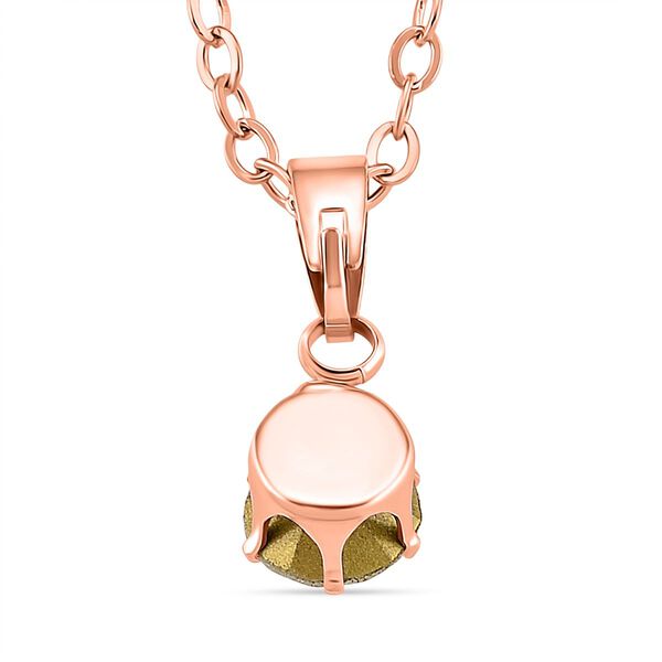 Wei&szlig;er Kristall Schmuckset Nickelfreies Messing ros&eacute;vergoldferben, Flexibles (Gr&ouml;&szlig;e 17.00-18.00) image number 6