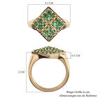 Sambia Smaragd Ring 925 Silber vergoldet  ca. 0,54 ct image number 6