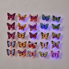 25er LED-Set aus mehrfarbigen Schmetterlingen image number 4