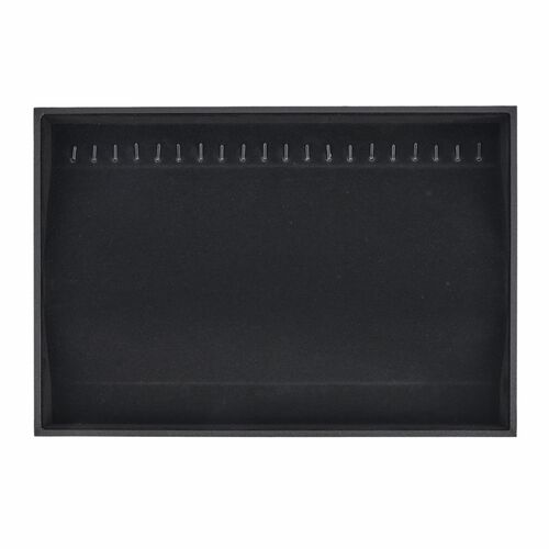 Samt-Schmuckablage, 35,1x23,9x3cm, Schwarz image number 0