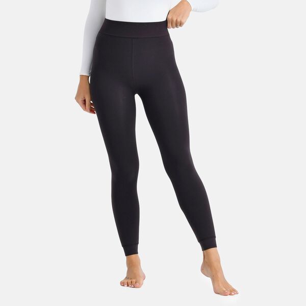 Thermo-Leggings mit Fleecefutter, Braun, Größe S/M image number 0