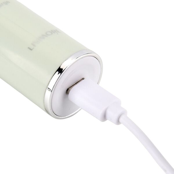 Sonic elektrische Zahnb&uuml;rste mit 3 Zahnb&uuml;rstenk&ouml;pfen und 1 Silikon-Zungenb&uuml;rstenkopf, 24,5x2,5cm, gr&uuml;n image number 7