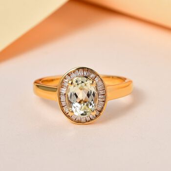Triphan und Diamant Ring - 1,76 ct,