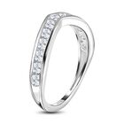 Weißer Zirkon Ring, 925 Silber (Größe 18.00) ca. 0.91 ct image number 4