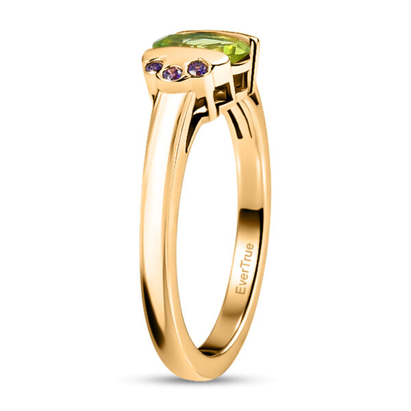 EverTrue Peridot und blauer Zirkonia Ring image number 5