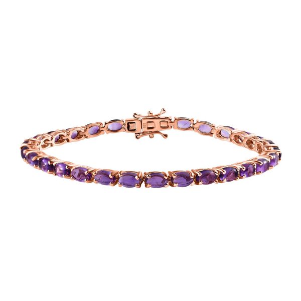 AA Rose De France Amethyst Armband, 19 cm - 16,32 ct.