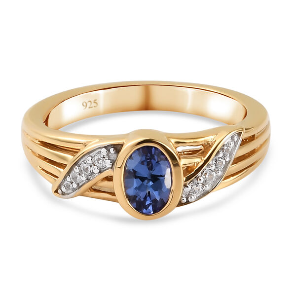 Tansanit und Zirkon Ring - 0,51 ct. image number 0
