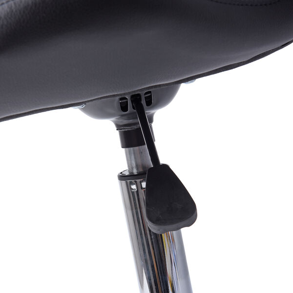 Büro-/ Schreibtischstuhl mit 360-Grad Drehfunktion und Höhenverstellung, Größe: 50x50x77 cm, Schwarz image number 2