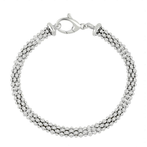 LA BELLA Feinster Italienisches handgefertigtes Coryana-Armband, 925 Silber, ca. 19 cm ca. 9,30g image number 0