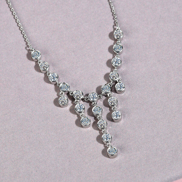 Moissanit Halskette, 45 cm - 1,89 ct. image number 2