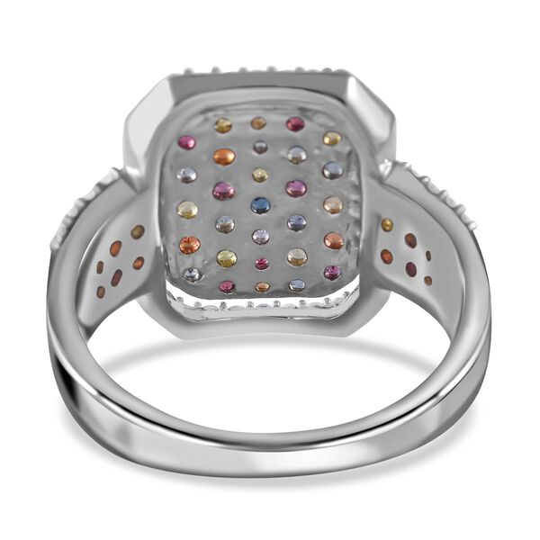 AA mehrfarbiger Saphir und Zirkon-Ring - 2,10 ct. image number 3