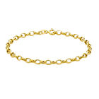 Italienisches Erbs-Armband ca. 19 cm 375 Gelbgold