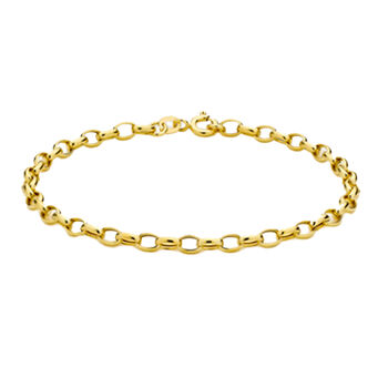 Italienisches Erbs-Armband ca. 19 cm 375 Gelbgold