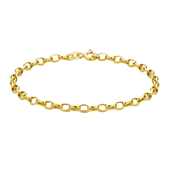 Italienisches Erbs-Armband ca. 19 cm 375 Gelbgold