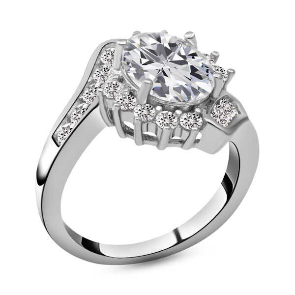 LUSTRO STELLA - weißer Zirkonia-Ring - 5,05 ct. image number 3