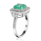 RHAPSODY AAAA kolumbianischer Smaragd und weißer Diamant-Ring, VS E-F, 950 Platin  ca. 2,90 ct image number 3