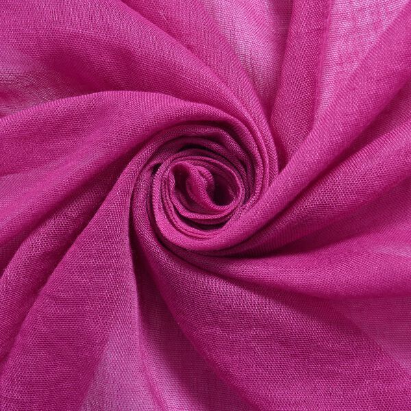 Bestickter Schal mit Stra&szlig;steinchen; florale Stickerei, 68x180cm, rosa image number 5