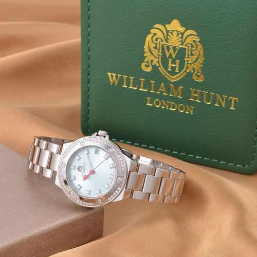 William Hunt - Moissanit-Akzent-Uhr mit japanischem Miyota-Uhrwerk - 0,20 ct. image number 1