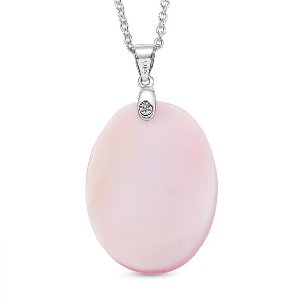 D'Joy Natürlicher Rosa Königsmuschel Perle Schmuckset ca. 50 cm 925 Silber rhodiniert ca. 28.00 ct image number 4