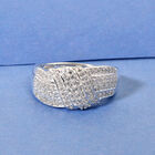 Weißer Zirkonia Ring 925 Silber  ca. 0,98 ct image number 1
