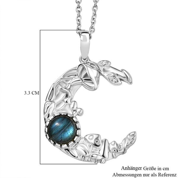 Labradorit Anh&auml;nger mit 50cm Kette - 1,50 ct. image number 7