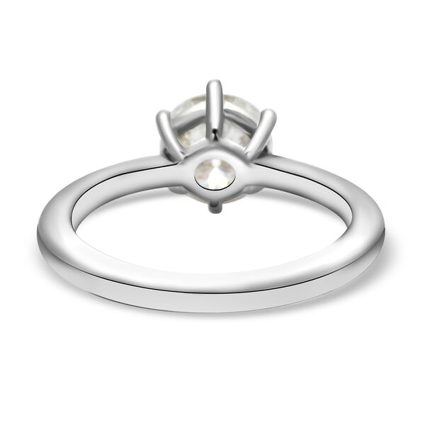 Moissanit Solitär Ring in Silber, 1,75 ct. image number 7