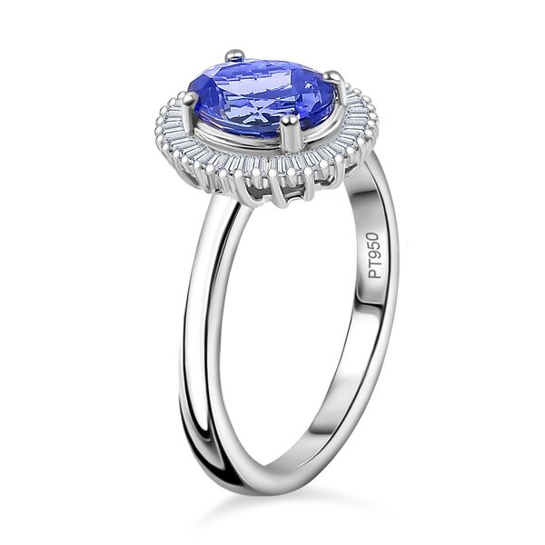 RHAPSODY AAAA Tansanit und VS Diamant Ring in 950 Platin – 2,22 ct. image number 5