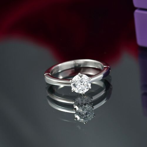 LUXURIANT DIAMOND - Lab Grown Diamant SI Ring 925 Silber rhodiniert (Größe 18.00) ca. 1.00 ct image number 1