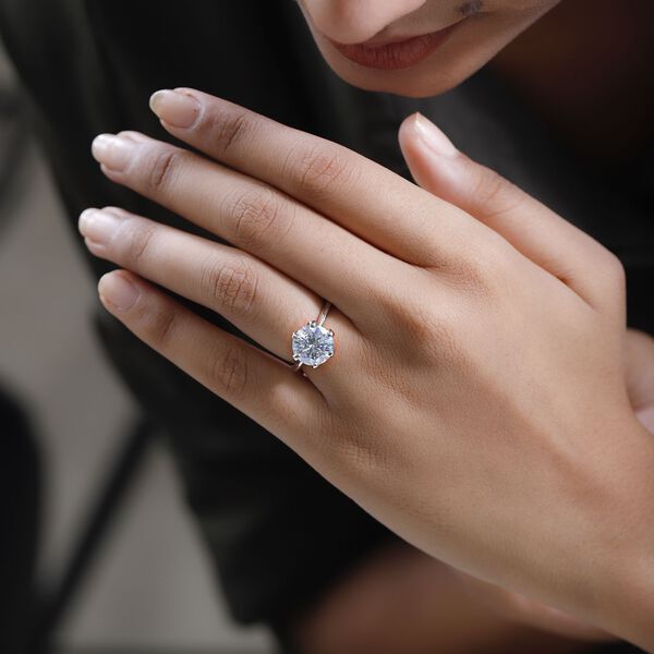 Moissanit Ring - 3,45 ct. image number 9