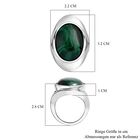 Malachit Ring, Edelstahl (Größe 18.00) ca. 20.76 ct image number 6