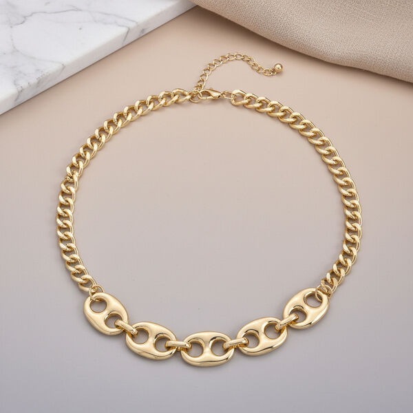 Gelb Halskette ca. 50 cm + 5 cm Extender, ca. 94,50g image number 1