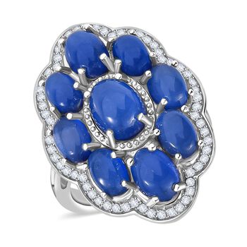 D'Joy Aurora Mondstein und Zirkon Ring - 6,73 ct.