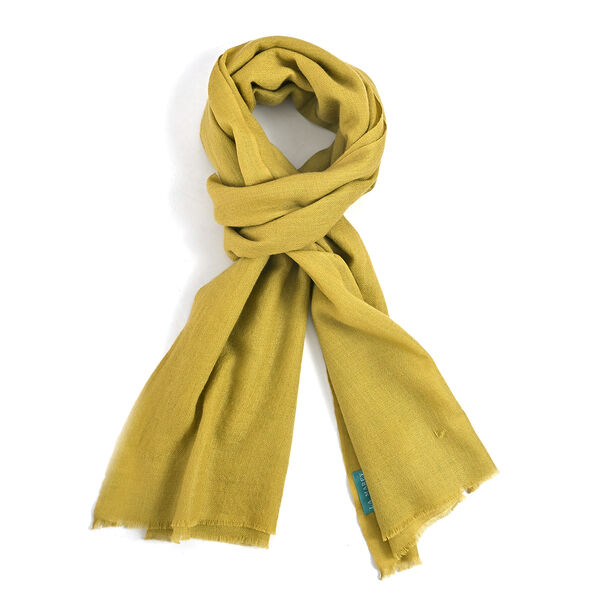 LA MAREY - Gro&szlig;formatiger Schal, 100% Kaschmirwolle, 70 x 195 cm, olivgr&uuml;n image number 4