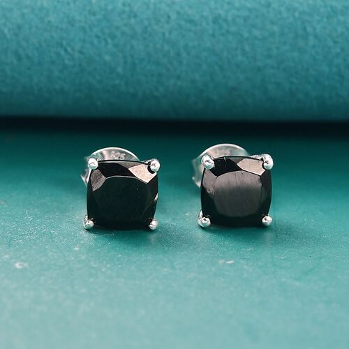 D'Joy Elite Shungit Ohrringe 925 Silber platiniert ca. 1.80 ct image number 1